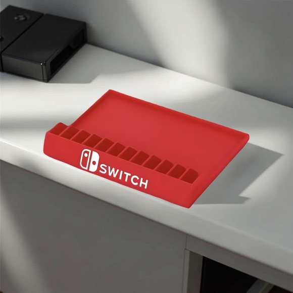 Brand New Switch Game Cartridge Stand Holder Organizer White Black Red - Picture 4 of 7